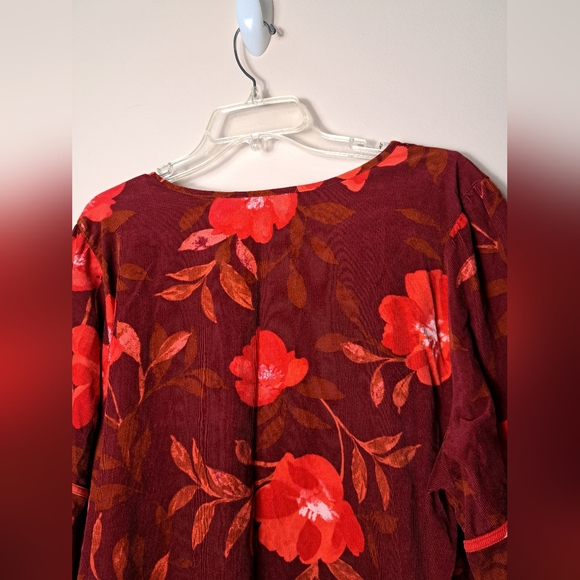 SONOMA Corduroy Balloon Sleeve Tunic Top Size 2X GUC - Picture 14 of 16